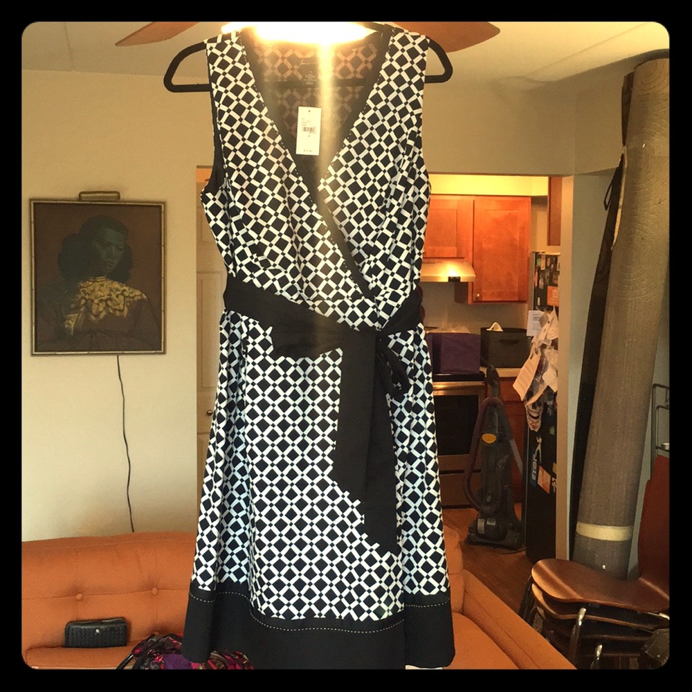 Lane Bryant Retro Look A-line Surplice Dress